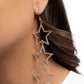 Star-Crossed Success - Gold - Paparazzi Earring Image