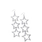 Star-Crossed Success - White - Paparazzi Earring Image