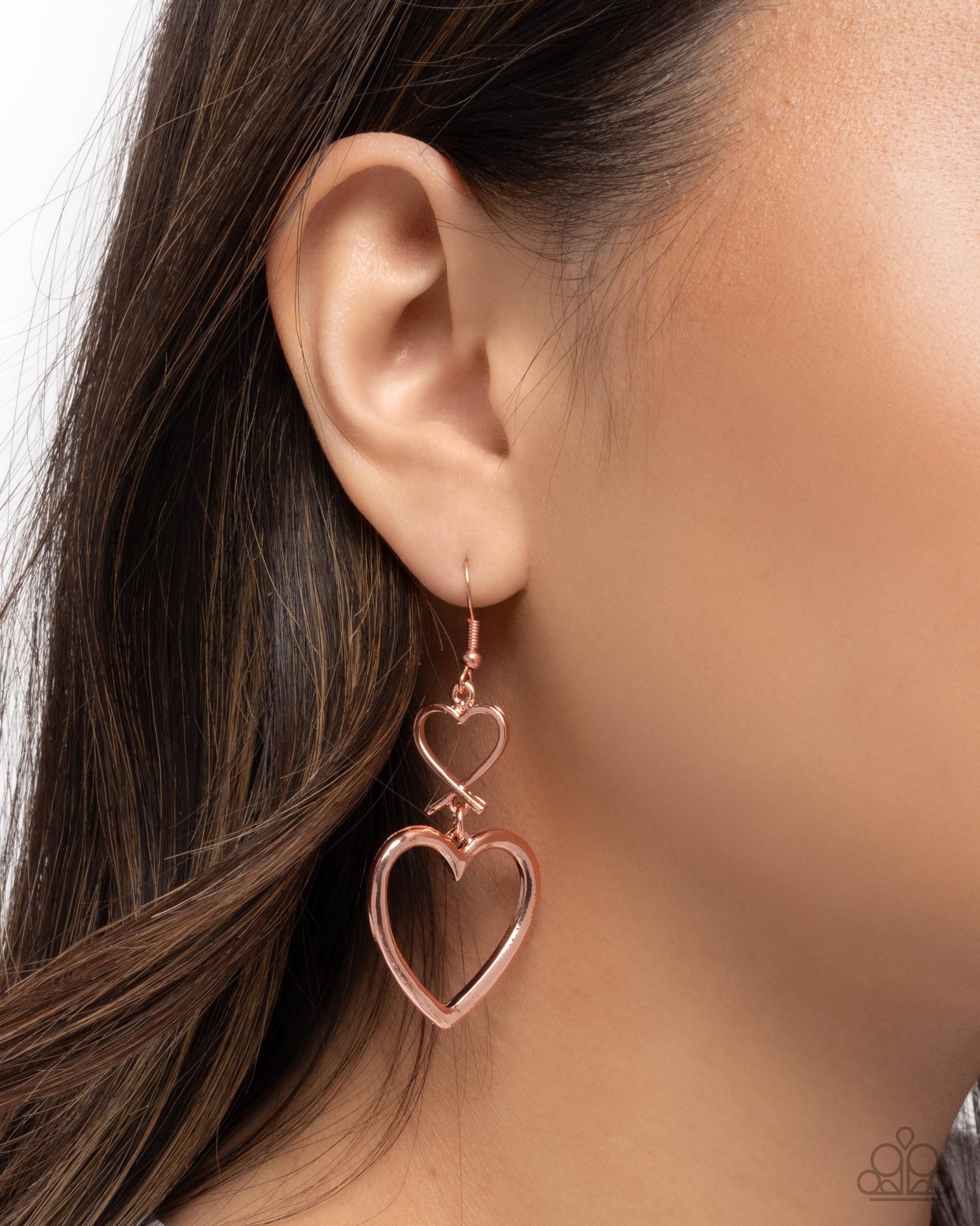 Sweetheart Symmetry - Paparazzi Earring Image