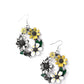 Wreathed Weekday - Yellow - Paparazzi Earring Image