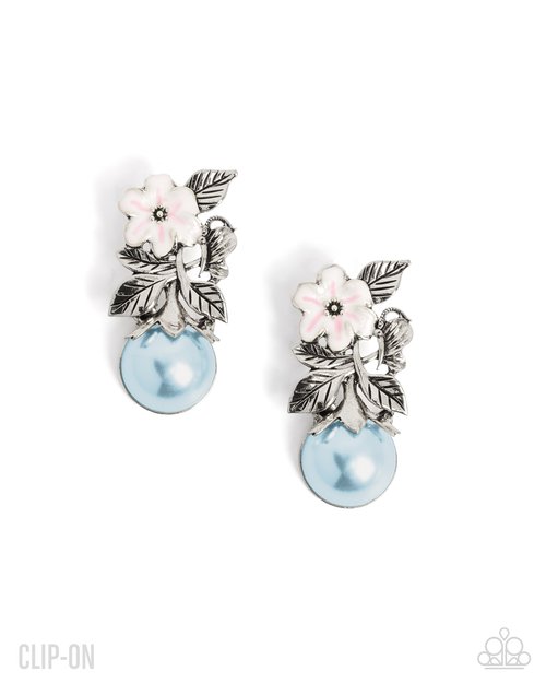Elegant Evolution - Blue - Paparazzi Earring Image
