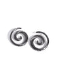 Spiral Silhouette - Black - Paparazzi Earring Image