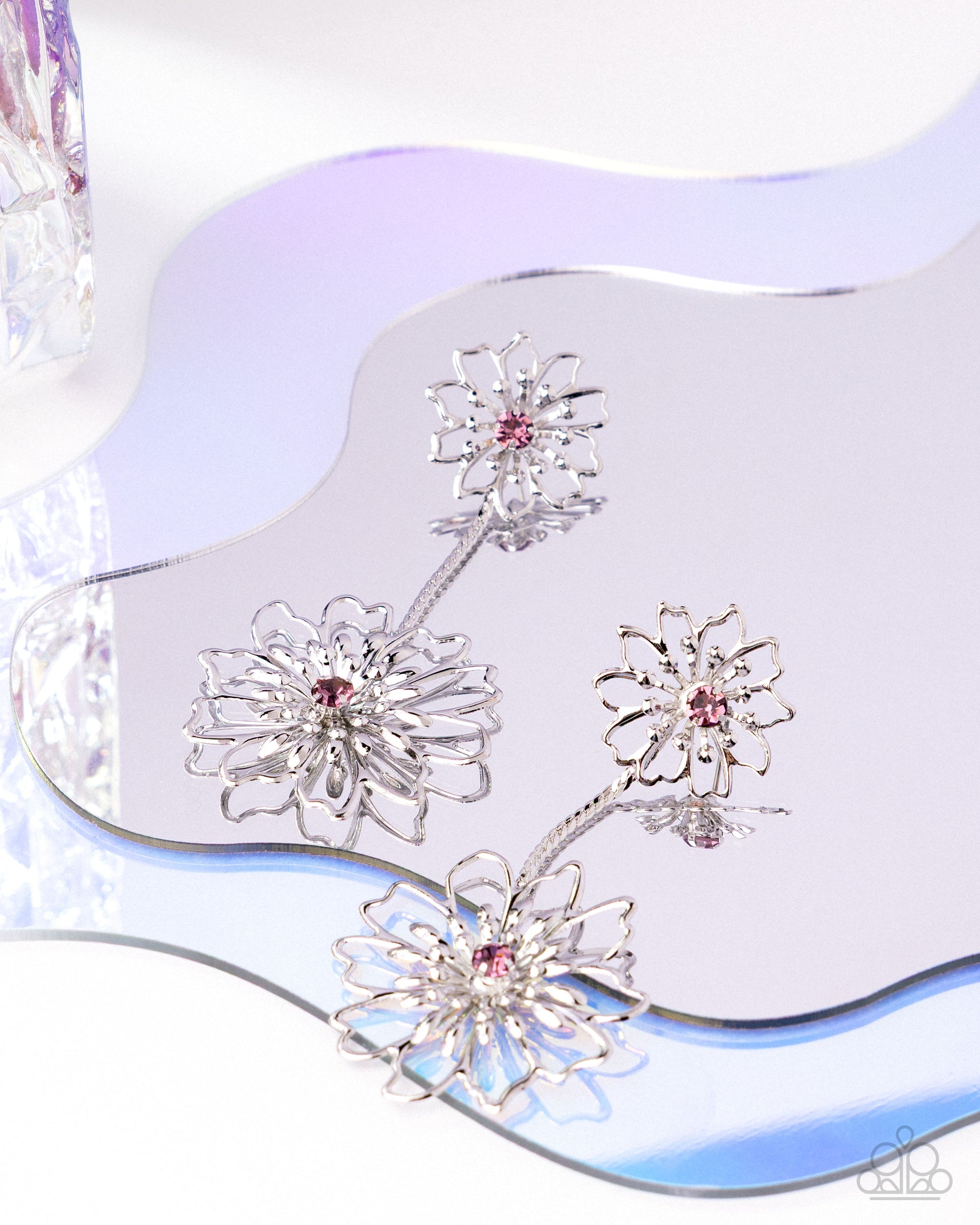 Wiry Whimsy - Purple - Paparazzi Earring Image