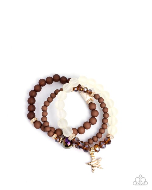Sensible Star - Brown - Paparazzi Bracelet Image