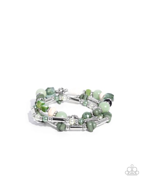Flashy Fiction - Green - Paparazzi Bracelet Image