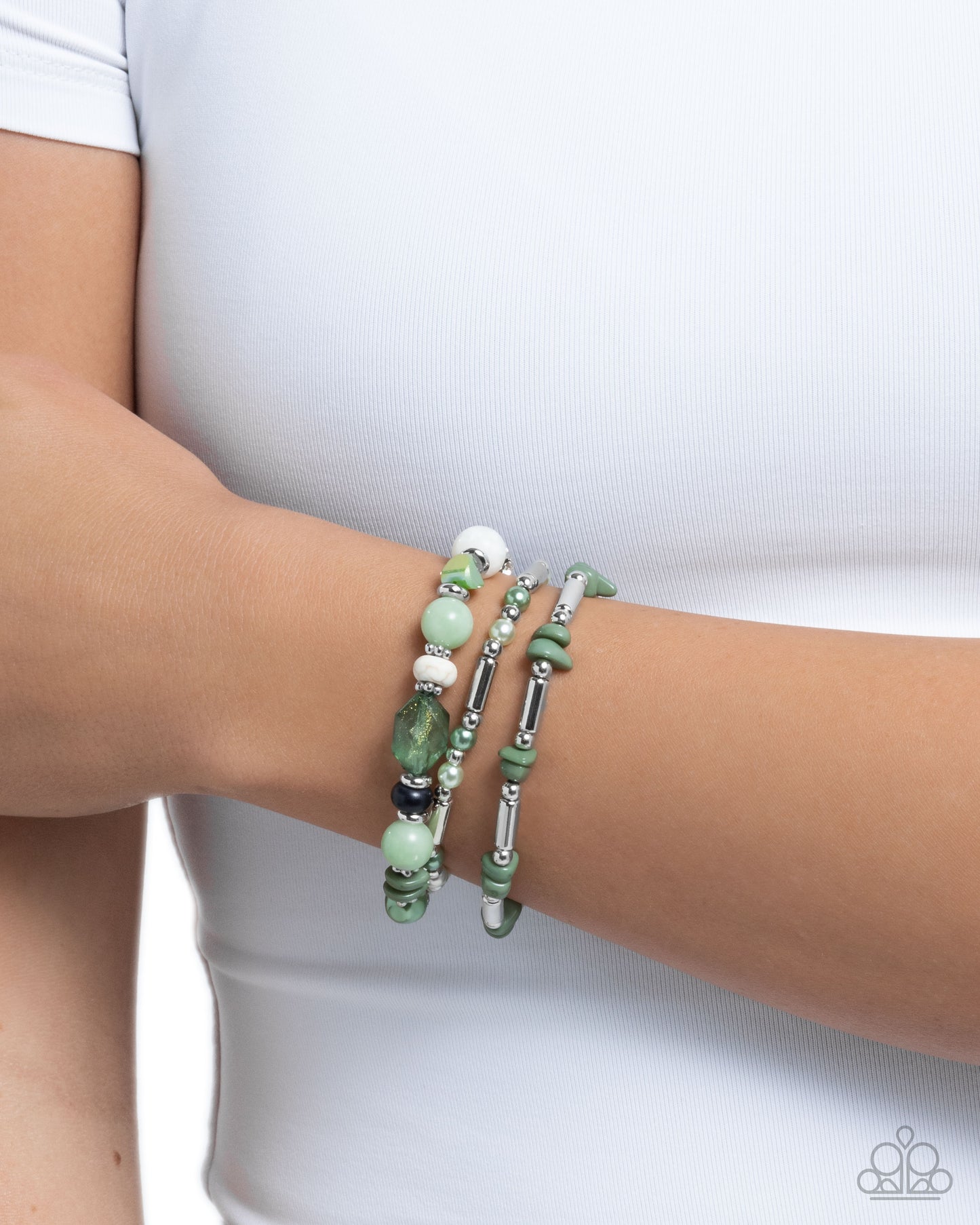 Flashy Fiction - Green - Paparazzi Bracelet Image