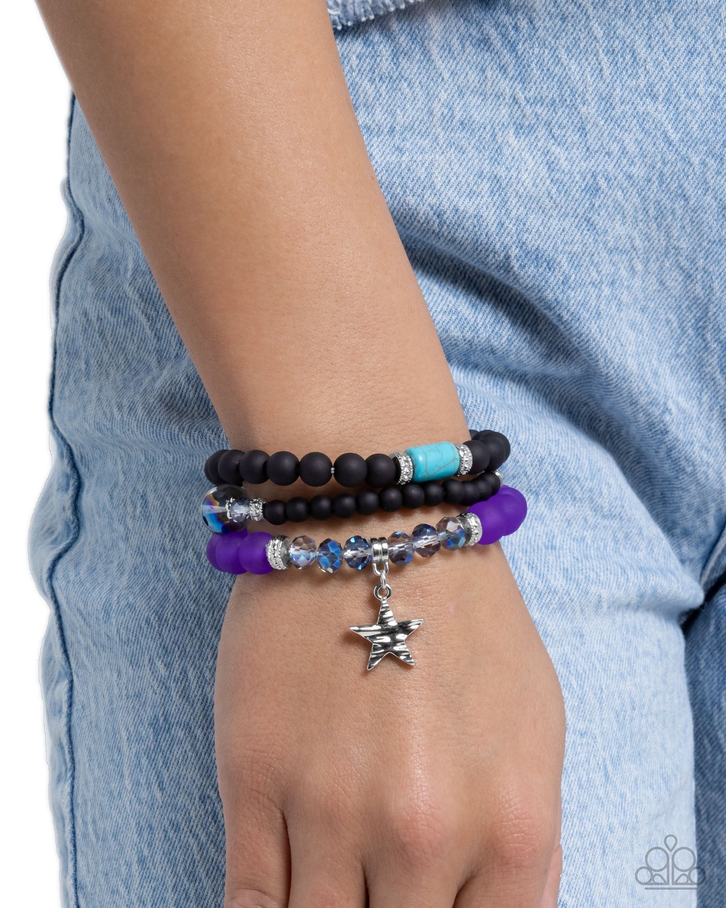 Sensible Star - Purple - Paparazzi Bracelet Image
