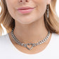 Heartfelt Hunch - Silver - Paparazzi Necklace Image