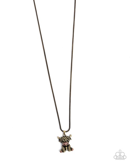 Highland Hero - Brass - Paparazzi Necklace Image
