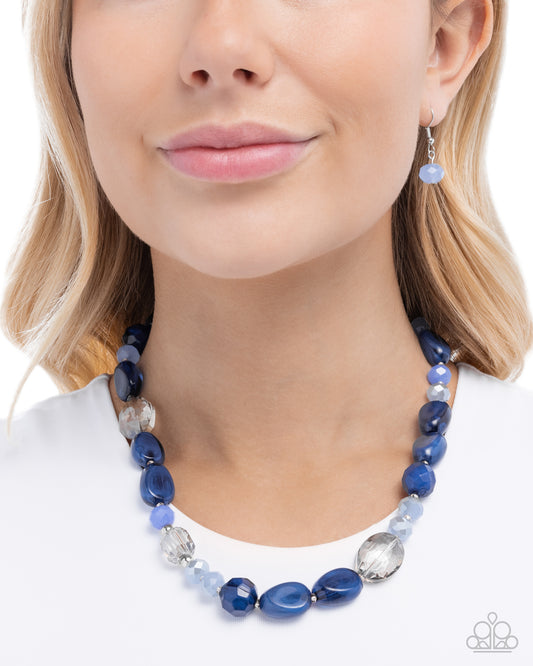 Colorful Certainty - Blue - Paparazzi Necklace Image