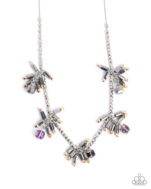 Clustered Campaign - Silver - Paparazzi Necklace Image