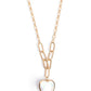 HAUTE Heart - White - Paparazzi Necklace Image