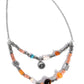Blooming Barricade - Orange - Paparazzi Necklace Image