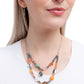 Blooming Barricade - Orange - Paparazzi Necklace Image