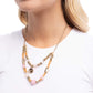 Blooming Barricade - Pink - Paparazzi Necklace Image