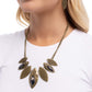 Textured Tutelage - Brass - Paparazzi Necklace Image