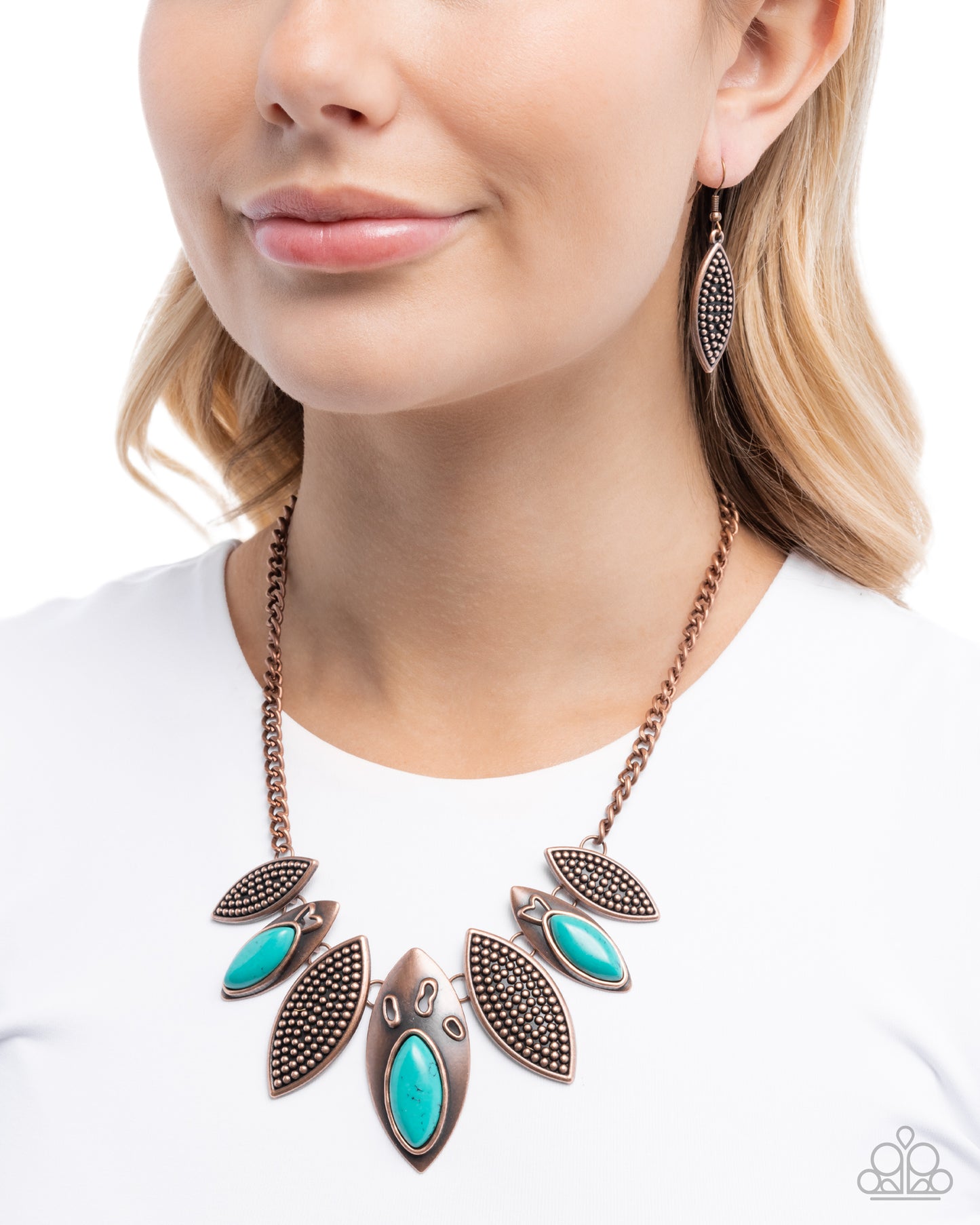 Textured Tutelage - Copper - Paparazzi Necklace Image