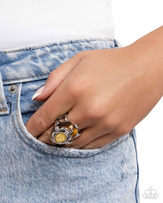 Polished Portrait - Yellow - Paparazzi Ring Image