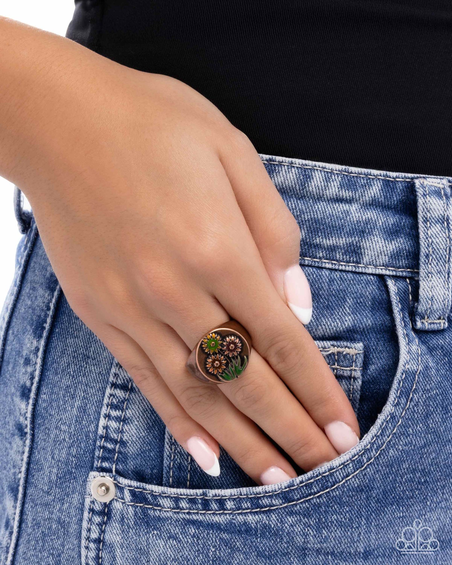 Bouquet Breakthrough - Copper - Paparazzi Ring Image