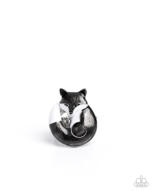 Fateful Fox - Silver - Paparazzi Ring Image