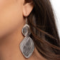 Skinny Spiral - Silver - Paparazzi Earring Image