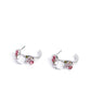 Borderline Bloom - Pink - Paparazzi Earring Image