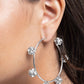 Ornamental Optimism - White - Paparazzi Earring Image