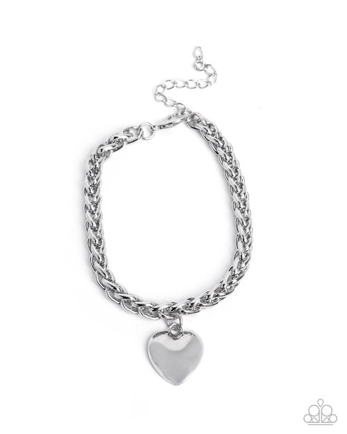 Dancing Damsel - Silver - Paparazzi Bracelet Image