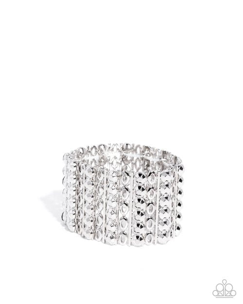Reflective Rows - Paparazzi Bracelet Image