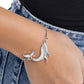 Whimsical Whale - Silver - Paparazzi Bracelet Image
