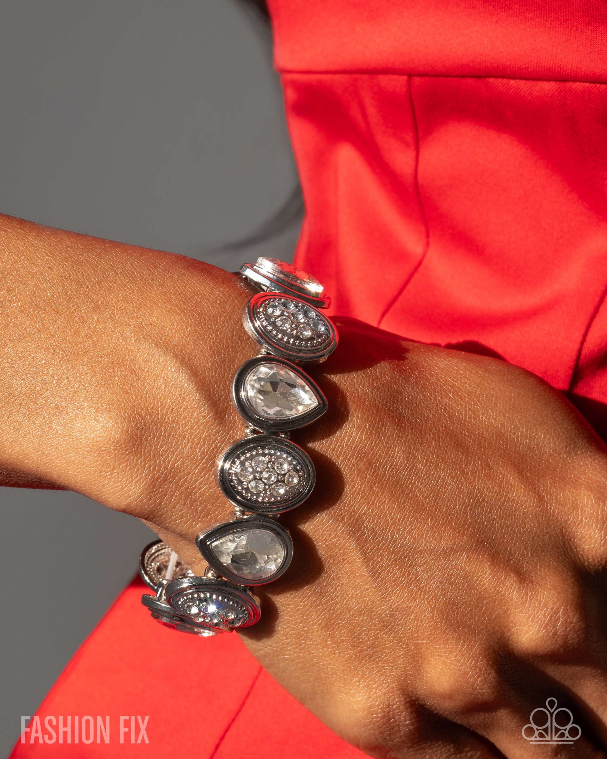 Mesmerizing Memoir - White - Paparazzi Bracelet Image