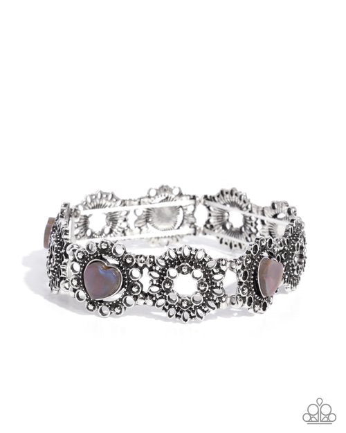 Fabricated Frames - Silver - Paparazzi Bracelet Image