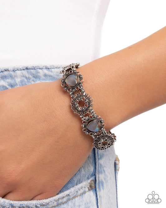 Fabricated Frames - Silver - Paparazzi Bracelet Image