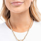 Bossy Bling - Gold - Paparazzi Necklace Image