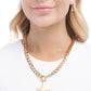 Stellar Spotlight - Gold - Paparazzi Necklace Image