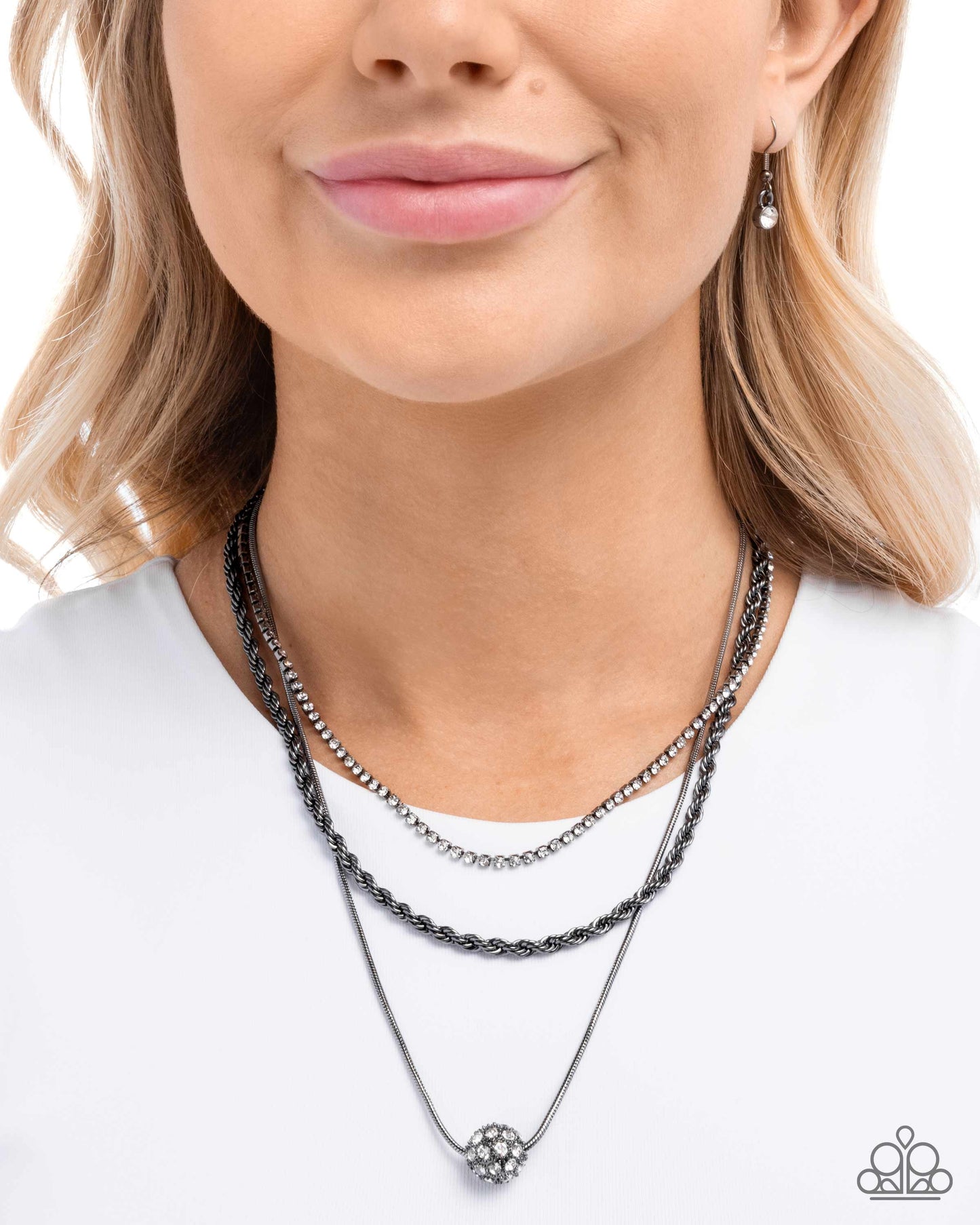 True Love Tiers - Black - Paparazzi Necklace Image