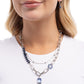 Transparent Tapestry - Blue - Paparazzi Necklace Image