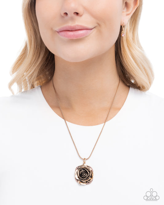 Blooming Buffer - Pink - Paparazzi Necklace Image