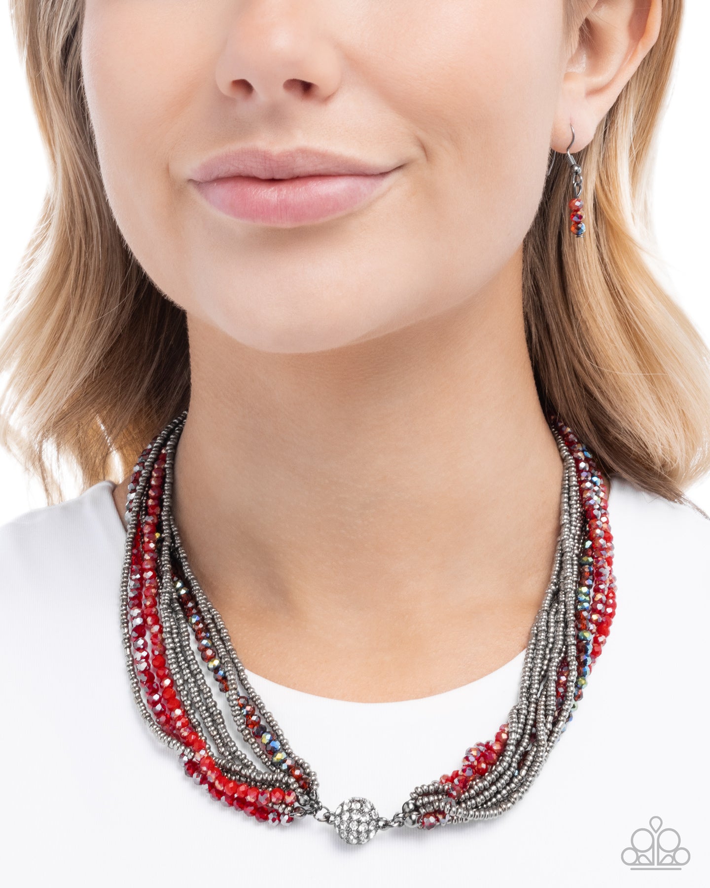 Rushing Radiance - Red - Paparazzi Necklace Image