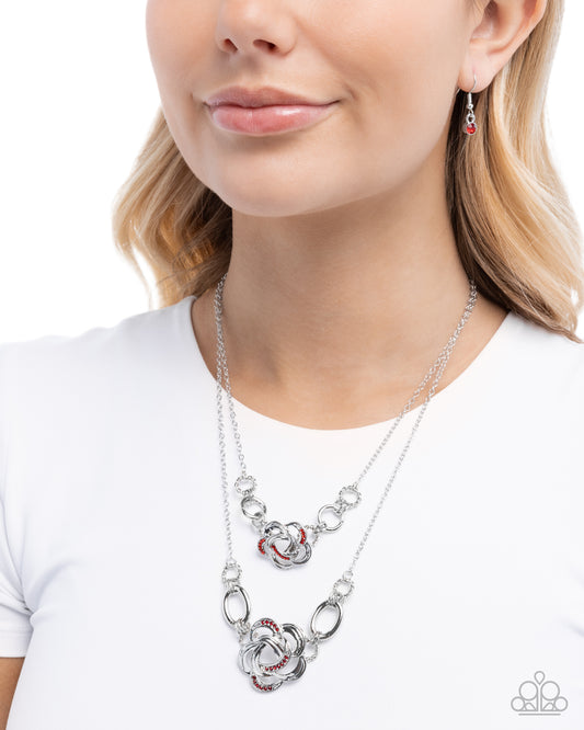 Remarkable Rose - Red - Paparazzi Necklace Image