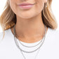 True Love Tiers - White - Paparazzi Necklace Image