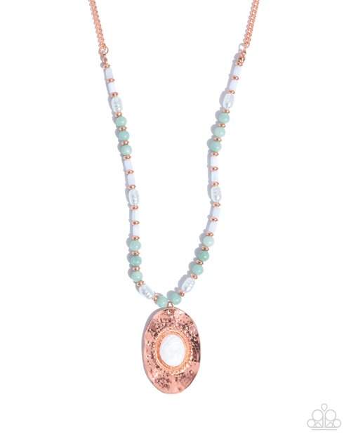 Worn Whimsy - Copper - Paparazzi Necklace Image