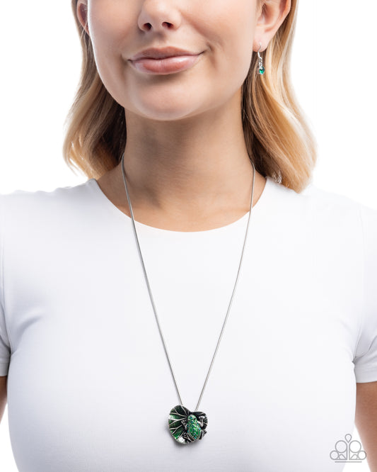 Tree Frog Tapestry - Paparazzi Necklace Image