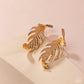 Leafy Lure - Gold - Paparazzi Earring Image