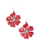 Floral Faction - Red - Paparazzi Earring Image