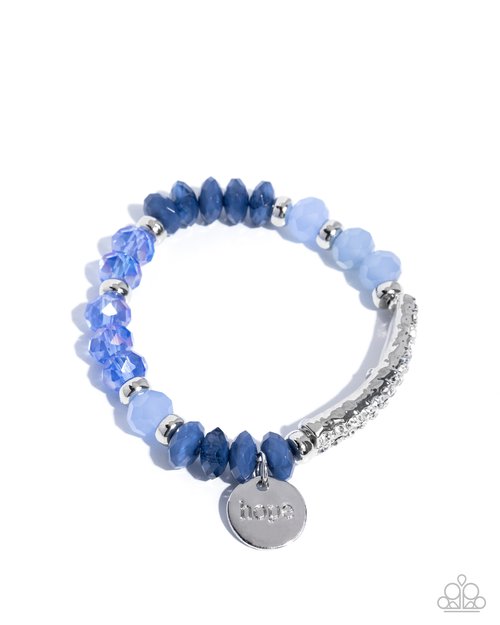 Handcrafted Hope - Blue - Paparazzi Bracelet Image