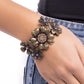 Bursting Bouquet - Brass - Paparazzi Bracelet Image