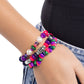 Stirring Stack - Purple - Paparazzi Bracelet Image