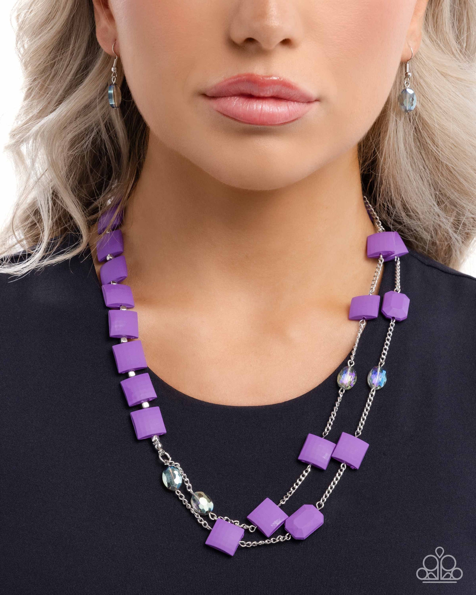 Shaping Color - Purple - Paparazzi Necklace Image