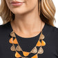 Filigree Finale - Orange - Paparazzi Necklace Image